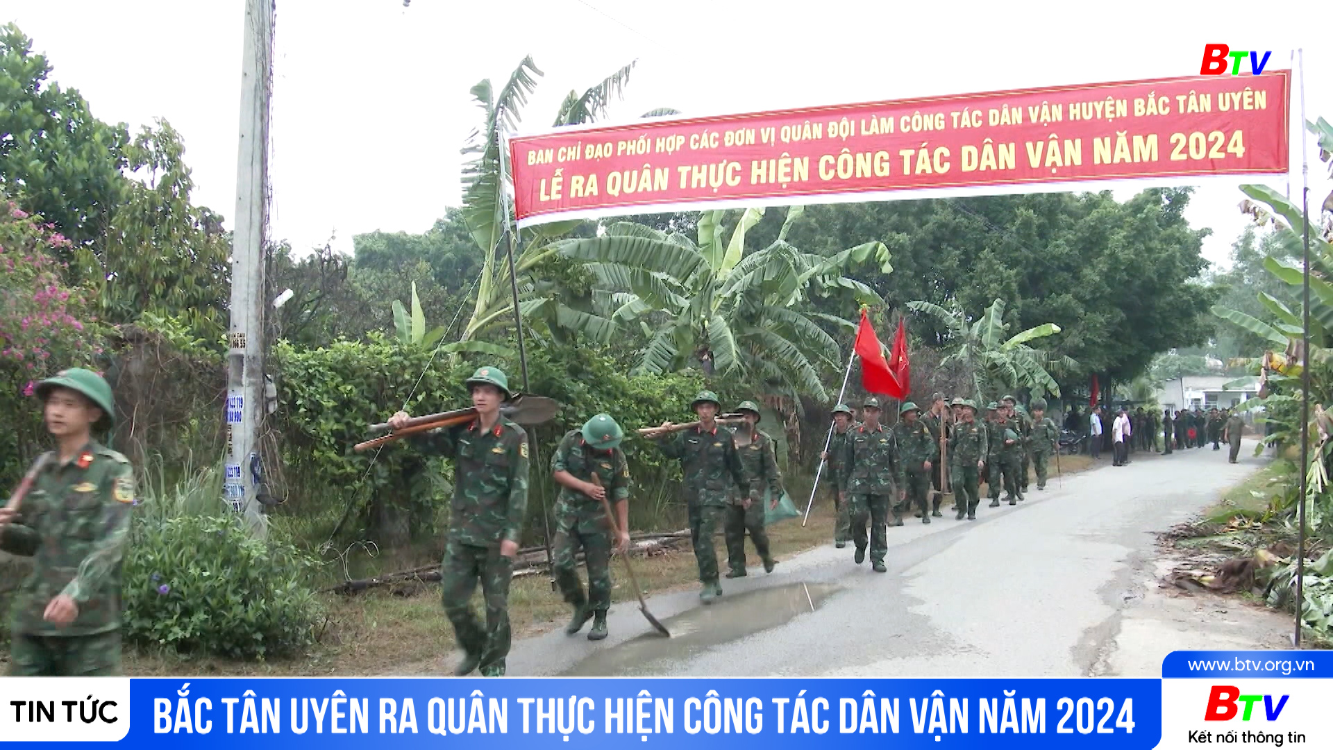 Bắc Tân Uyên ra quân thực hiện công tác dân vận năm 2024